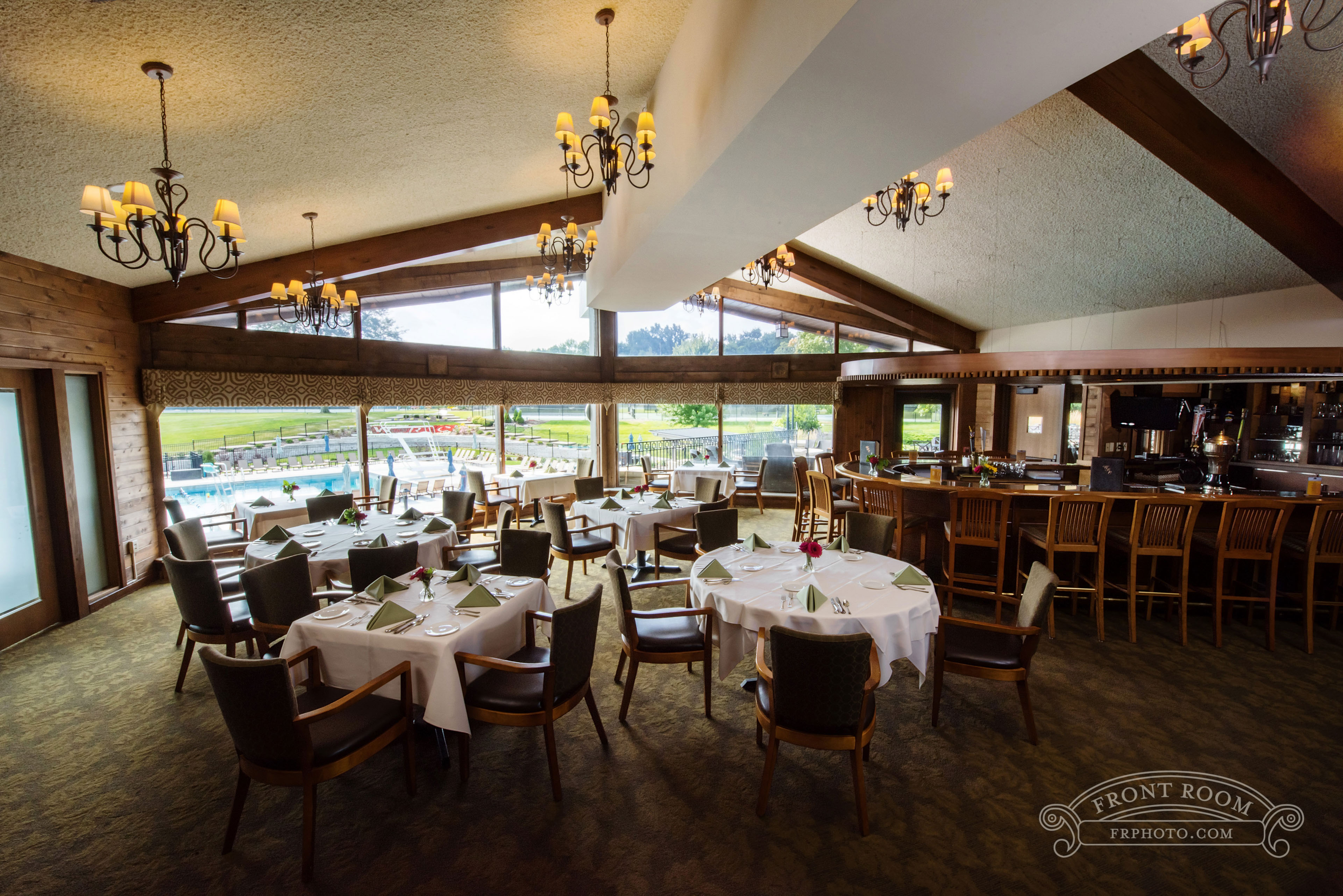 commercial photography, interiors, dining room, Wisconsin