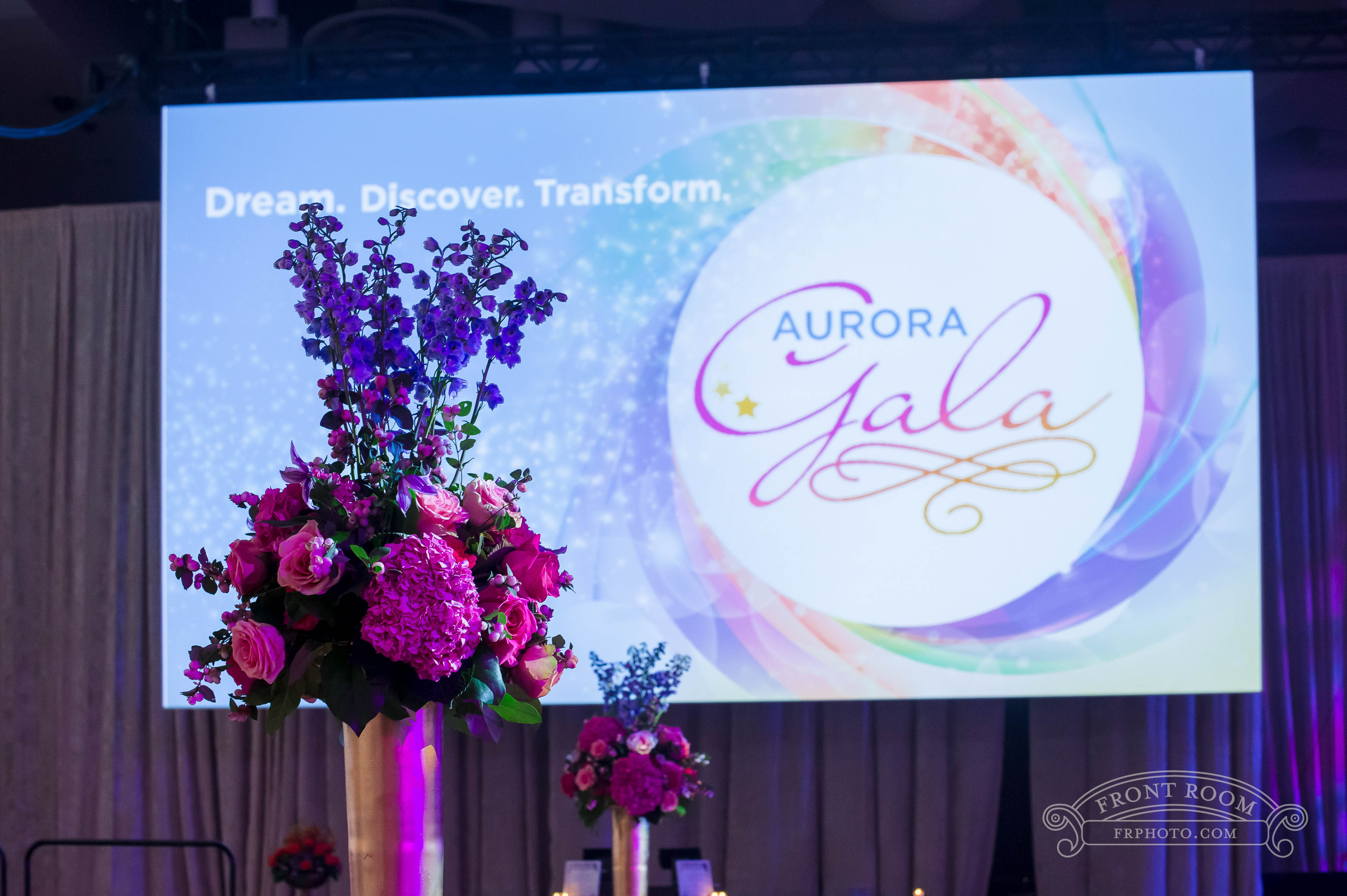 dynamic events, aurora foundation, aurora gala, wisconsin center, front room studios